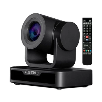 Уеб камера FEELWORLD USB10X с 10-кратно Оптично увеличение 1080P USB2.0 С шумопотискане PTZ Камера за видео конферентна връзка