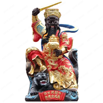 Украса Статуи на Бога на войната и богатство Джао Гунмина Джао Сюаньтан Джао Ланг Джао Черен Тигър Буда от Фибростъкло От смола