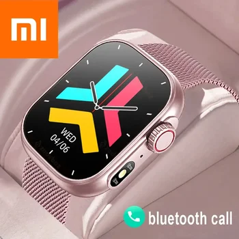 Умен часовник Xiaomi Покана, женски умни часовници с потребителски циферблат, Водоустойчив часовници с температура на тялото, напълно сензорни часовници за Android и IOS