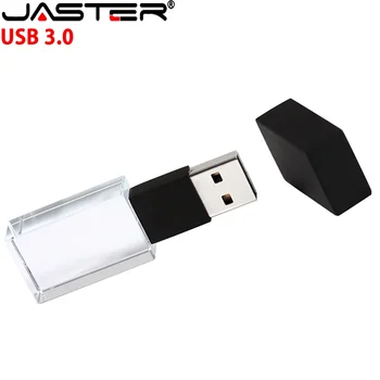 Флаш памети JASTER Реалния Капацитет на USB 3.0 128 GB Безплатно Флаш памет с Потребителски Логото на 64 GB Кристалната Карта Памет от 32 GB Необичайна Карта 16 GB