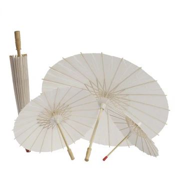Хартиен чадър 5шт Сватбен хартиен чадър за партита 28/40/58/83 см Бамбукови чадъри за булчински душ Централните елементи на подпори за фотосесия