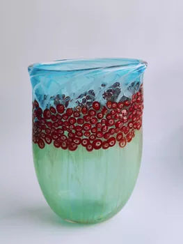 Цветна глазура Zibo, вази от цветна глазура, флорални орнаменти, арт вази от цветна глазура