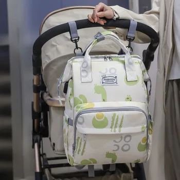Чанта за бременни, за майки Дете, водоустойчив Органайзер за детски неща с голям капацитет За детски колички, бебешки пелени, дамски Чанти, раница