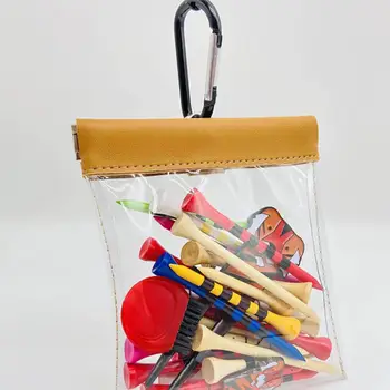 Чанта за голф, PVC, подвесная здрава видима преносим чанта за топките за голф, за ключове