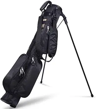 Чанта за голф Small Pitch N Пат с Регулируема Каишка-поставка, лесна Неделно чанта, лесно переносящая 3-7 стикове на Тренировъчното игрище, на Стойност 3, Execu