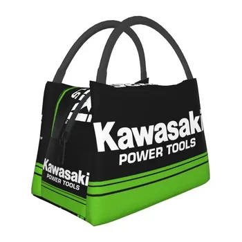 Чанта за обяд с логото на мотоциклет Kawasakis по поръчка, женски термоохладители, изолиран обяд-бокс за работа, щипка-бокс или пътен обяд-бокс