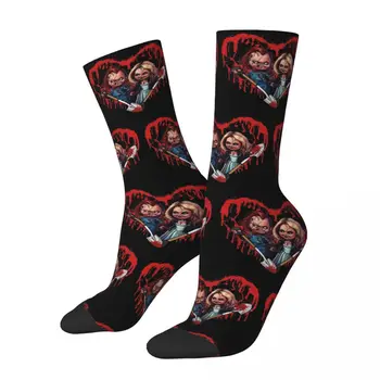 Чорапи Bride Of Chucky Мъжки дамски ежедневни чорапи от полиестер в стил хип хоп Пролет Лято Есен Зима Чорапи Подаръци