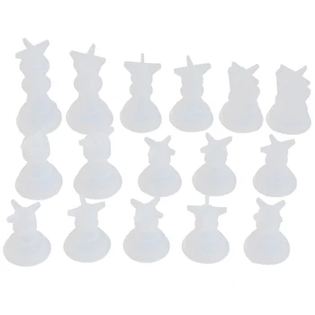 Шахматната под Формата на Силиконови Смоли Шах Форма за Смола Шах Crystal Епоксидни Леярни Форми за различните Занаяти, които Правят Подарък За рождения Ден
