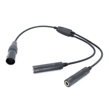 Ясна и стабилна аудио с Адаптер за Авиационен кабел слушалки Durable GAs to XLR Dropship